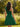 One Shoulder Homecoming Cocktail Dress Short A-Line in Emerald Green