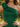 One Shoulder Homecoming Cocktail Dress Short A-Line in Emerald Green
