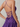 Halter Chiffon Embroidery 3D Flower Mini A-Line Homecoming Dress in Purple