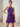 Halter Chiffon Embroidery 3D Flower Mini A-Line Homecoming Dress in Purple