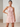 Halter Chiffon Embroidery 3D Flower Mini A-Line Homecoming Dress in Blush Pink