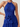 Halter Chiffon Embroidery 3D Flower Mini A-Line Homecoming Dress in Royal Blue