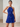 Halter Chiffon Embroidery 3D Flower Mini A-Line Homecoming Dress in Royal Blue