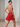 Halter Chiffon Embroidery 3D Flower Mini A-Line Homecoming Dress in Red