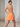 Halter Chiffon Embroidery 3D Flower Mini A-Line Homecoming Dress in Orange