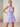 Halter Chiffon Embroidery 3D Flower Mini A-Line Homecoming Dress in Lavender
