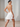 Halter Chiffon Embroidery 3D Flower Mini A-Line Homecoming Dress in White