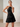 Halter Chiffon Embroidery 3D Flower Mini A-Line Homecoming Dress in Black