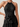 Halter Chiffon Embroidery 3D Flower Mini A-Line Homecoming Dress in Black