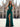 Halter Deep V-Neck A-Line Lace Up Long Prom Dress With Shawl in Teal