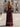 Halter Deep V-Neck A-Line Lace Up Long Prom Dress With Shawl in Burgundy