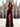 Halter Deep V-Neck A-Line Lace Up Long Prom Dress With Shawl in Burgundy