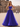 Tank Square Neck Beading Corset Lace Up Chiffon Long A-Line Prom Dress in Purple