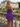 Scoop Neck Ruffle Hem Mini A-Line Prom Dress in Purple