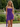 Scoop Neck Ruffle Hem Mini A-Line Prom Dress in Purple