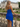 Scoop Neck Ruffle Hem Mini A-Line Prom Dress in Royal Blue