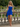Scoop Neck Ruffle Hem Mini A-Line Prom Dress in Royal Blue