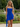 Scoop Neck Ruffle Hem Mini A-Line Prom Dress in Royal Blue