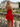 Scoop Neck Ruffle Hem Mini A-Line Prom Dress in Red