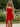 Scoop Neck Ruffle Hem Mini A-Line Prom Dress in Red