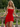Scoop Neck Ruffle Hem Mini A-Line Prom Dress in Red