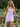 Scoop Neck Ruffle Hem Mini A-Line Prom Dress in Lavender