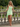 Scoop Neck Ruffle Hem Mini A-Line Prom Dress in Mint Green