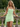 Scoop Neck Ruffle Hem Mini A-Line Prom Dress in Mint Green