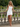 Scoop Neck Ruffle Hem Mini A-Line Prom Dress in White