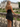 Scoop Neck Ruffle Hem Mini A-Line Prom Dress in Black