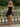 Scoop Neck Ruffle Hem Mini A-Line Prom Dress in Black