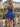 Square Neck Ruffle Mini A-Line Prom Dress in Royal Blue