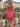 Square Neck Ruffle Mini A-Line Prom Dress in Hot Pink