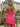 Square Neck Ruffle Mini A-Line Prom Dress in Hot Pink