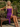 Square Neck Ruffle Mini A-Line Prom Dress in Purple