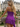 Square Neck Ruffle Mini A-Line Prom Dress in Purple
