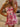 Printing Ruffle Sheath Mini Prom Dress With Bow