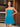 Strapless Ruched Bust Mini Prom Dress With Pleated Hem - Blue