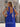 Halter Cut Front Pleated A-Line Lace Up Long Prom Dress With Shawl - Royal Blue