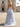 Cut Front Lace Floral Pleated Layered Ruffle Hem Long A-Line Prom Dress With Slit - Blue Floral