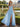 V-Neck Ruched Bodice Pleated Chiffon Long A-Line Prom Dress With Shawl in Baby Blue