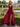 V-Neck Ruched Bodice Pleated Chiffon Long A-Line Prom Dress With Shawl in Burgundy