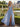 V-Neck Ruched Bodice Pleated Chiffon Long A-Line Prom Dress With Shawl in Dusty Blue