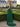 V-Neck Ruched Bodice Pleated Chiffon Long A-Line Prom Dress With Shawl in Emerald Green