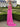 V-Neck Ruched Bodice Pleated Chiffon Long A-Line Prom Dress With Shawl in Hot Pink