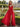 V-Neck Ruched Bodice Pleated Chiffon Long A-Line Prom Dress With Shawl in Red