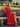 V-Neck Ruched Bodice Pleated Chiffon Long A-Line Prom Dress With Shawl in Red