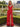 V-Neck Ruched Bodice Pleated Chiffon Long A-Line Prom Dress With Shawl in Red