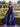 V-Neck Ruched Bodice Pleated Chiffon Long A-Line Prom Dress With Shawl in Royal Blue