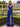 V-Neck Ruched Bodice Pleated Chiffon Long A-Line Prom Dress With Shawl in Royal Blue